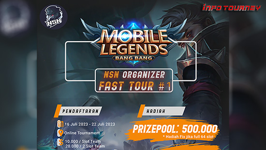 turnamen ml mlbb mole mobile legends juli 2023 nsn organizer season 1 logo