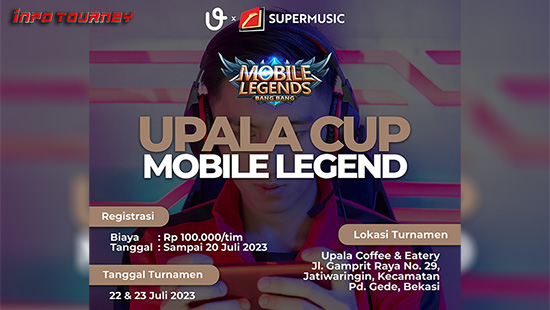 turnamen ml mlbb mole mobile legends juli 2023 upala cup logo