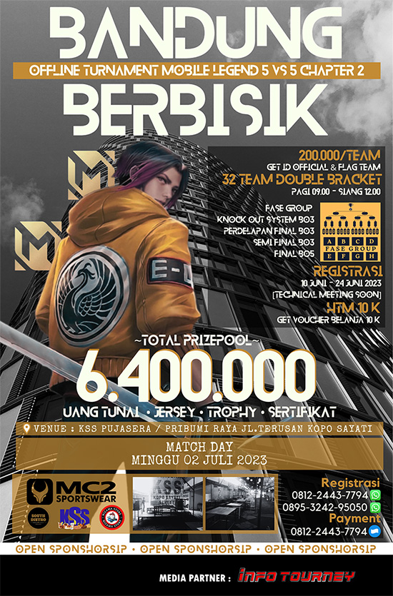 turnamen ml mlbb mole mobile legends juli 2023 bandung berbisik poster