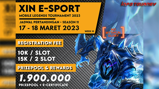 turnamen ml mlbb mole mobile legends maret 2023 xin esport season 11 week 3 logo