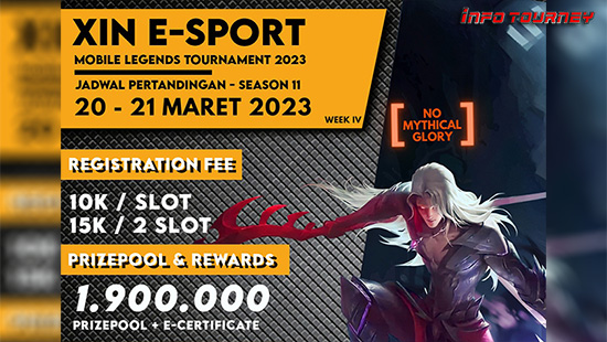turnamen ml mlbb mole mobile legends maret 2023 xin esport season 11 week 4 logo