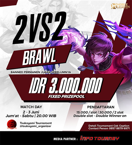 turnamen ml mlbb mole mobile legends juni 2023 tsukoyomi 2vs2 brawl season 25 poster