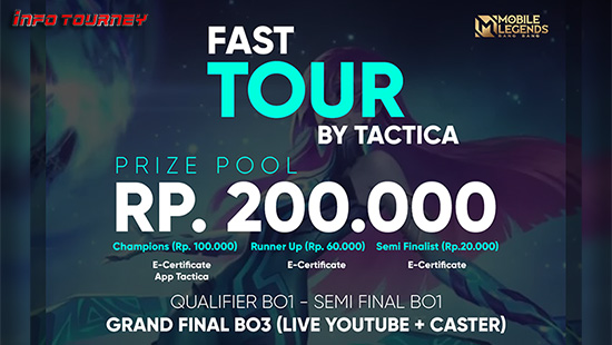 turnamen ml mlbb mole mobile legends mei 2023 fast tour by tactica logo