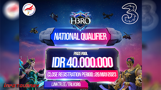 turnamen ml mlbb mole mobile legends mei 2023 h3ro 4 national qualifier logo