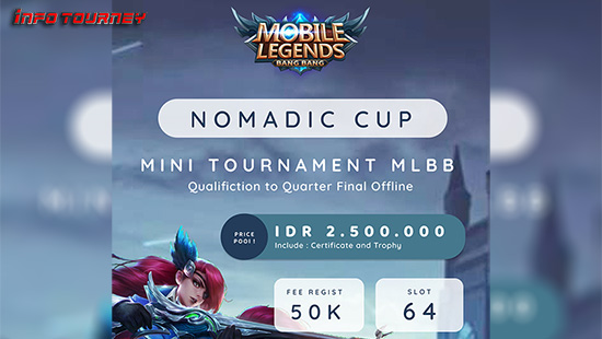 turnamen ml mlbb mole mobile legends mei 2023 nomadic cup 2 logo