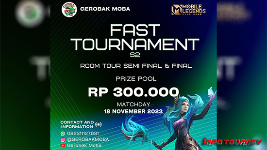 turnamen ml mlbb mole mobile legends november 2023 gerobak moba season 2 logo 2