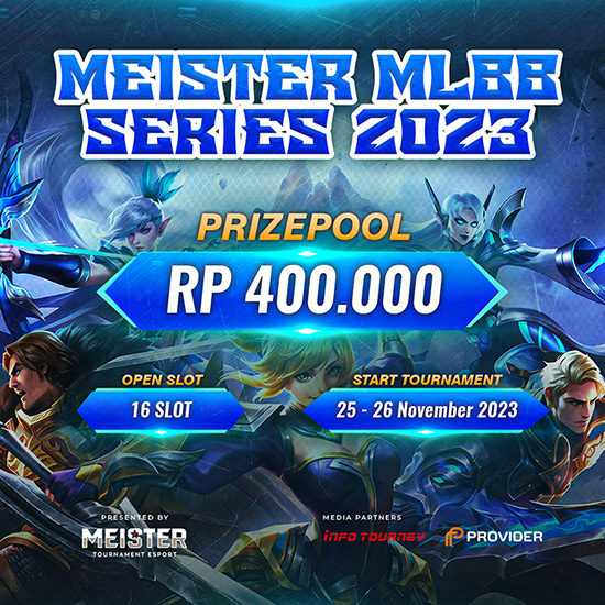 turnamen ml mlbb mole mobile legends november 2023 meister series 2023 poster