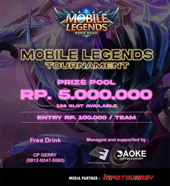 turnamen ml mlbb mole mobile legends november 2023 escape entertainment poster