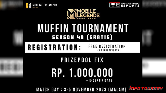 turnamen ml mlbb mole mobile legends november 2023 muffin season 49 logo