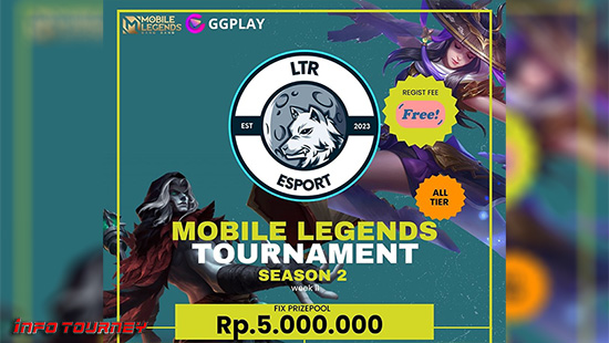 turnamen ml mlbb mole mobile legends oktober 2023 ltr esport season 2 week 2 logo