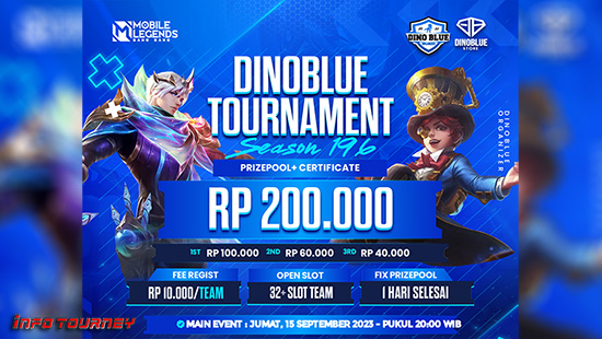 turnamen ml mlbb mole mobile legends september 2023 dino blue season 196 logo