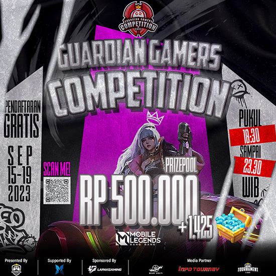turnamen ml mlbb mole mobile legends september 2023 guardian gamers season 2 poster