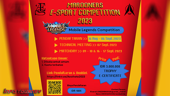 turnamen ml mlbb mole mobile legends september 2023 marooners 2023 logo