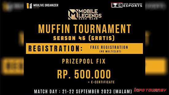 turnamen ml mlbb mole mobile legends september 2023 muffin season 46 logo