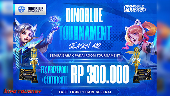 turnamen ml mlbb mole mobile legends agustus 2024 dinoblue season 402 logoi