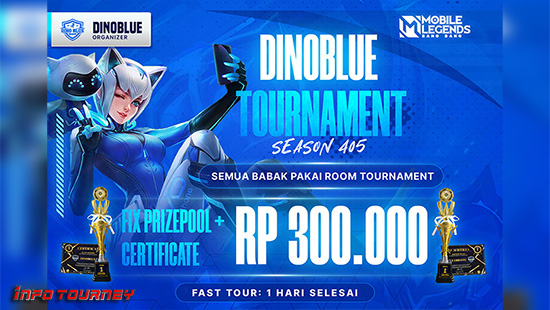 turnamen ml mlbb mole mobile legends agustus 2024 dinoblue season 405 logo