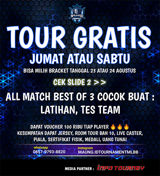 turnamen ml mlbb mole mobile legends agustus 2024 maung id season 117 week 4 poster