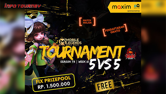 turnamen ml mlbb mole mobile legends agustus 2024 rxr esport season 73 week 3 logo