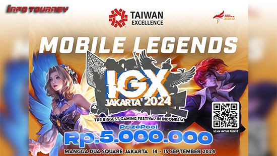turnamen ml mlbb mole mobile legends september 2024 igx jakarta 2024 logo