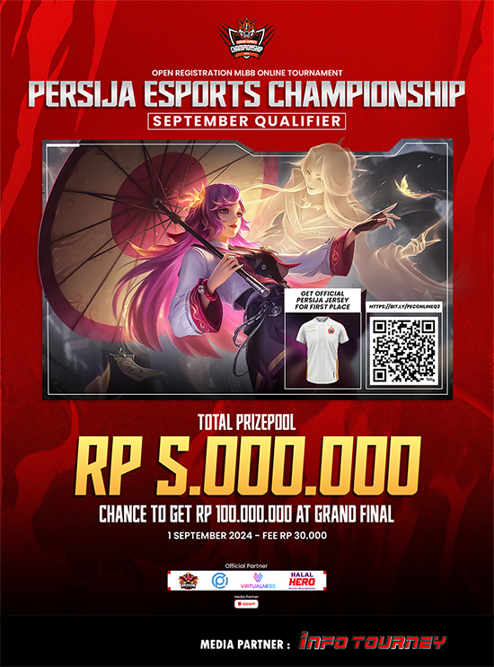 turnamen ml mlbb mole mobile legends september 2024 persija esports championship poster