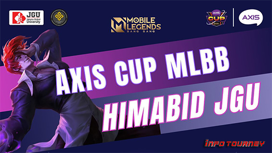 turnamen ml mlbb mole mobile legends desember 2024 axis cup mlbb himabid jgu logo