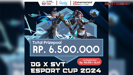 turnamen ml mlbb mole mobile legends desember 2024 dg x svt esport cup 2024 logo