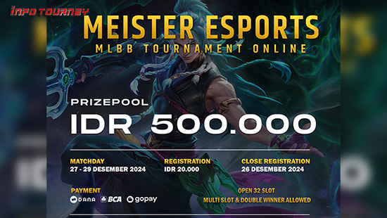 turnamen ml mlbb mole mobile legends desember 2024 meister desember 2024 logo