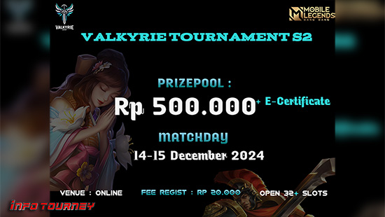 turnamen ml mlbb mole mobile legends desember 2024 valkyrie tour season 2 logo