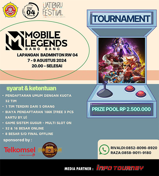 turnamen ml mlbb mole mobile legends agustus 2024 jafest volume 3 poster