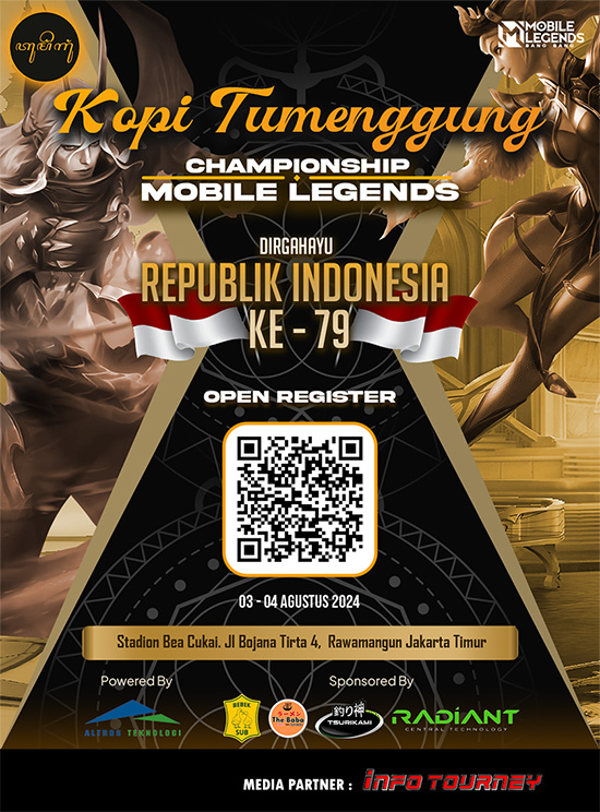 turnamen ml mlbb mole mobile legends agustus 2024 kopi tumenggung championship poster
