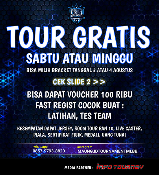 turnamen ml mlbb mole mobile legends agustus 2024 maung id season 117 week 2 poster