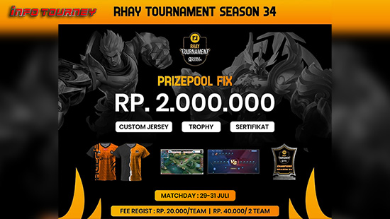turnamen ml mlbb mole mobile legends juli 2024 rhay tour season 34 logo