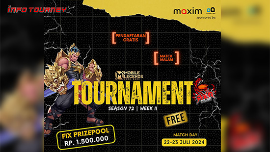 turnamen ml mlbb mole mobile legends juli 2024 rxr esport season 72 week 2 logo
