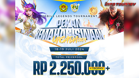turnamen ml mlbb mole mobile legends juli 2024 unsada 2024 logo