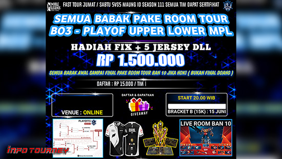 turnamen ml mlbb mole mobile legends juni 2024 maung id season 111 logo 1