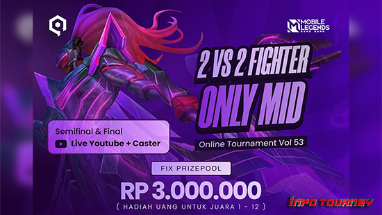 turnamen ml mlbb mole mobile legends juni 2024 nine tour 2vs2 fighter season 53 logo