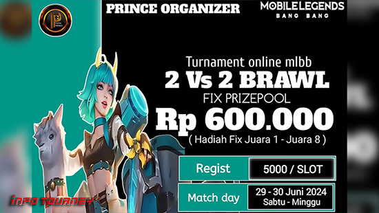 turnamen ml mlbb mole mobile legends juni 2024 prince organizer 2vs2 brawl season 63 logo