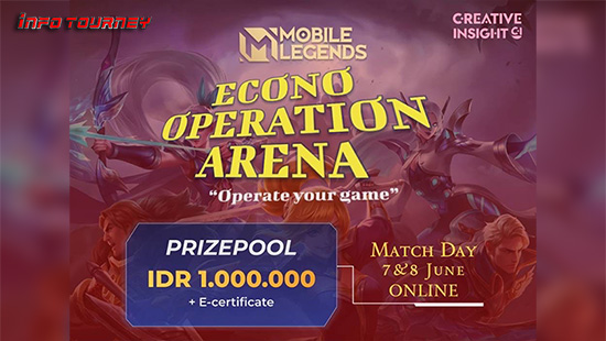 turnamen ml mlbb mole mobile legends juni 2024 econo operation arena logo