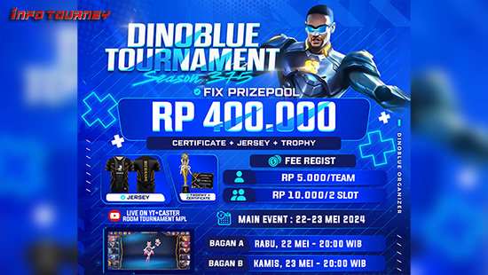 turnamen ml mlbb mole mobile legends mei 2024 dino blue season 375 logo