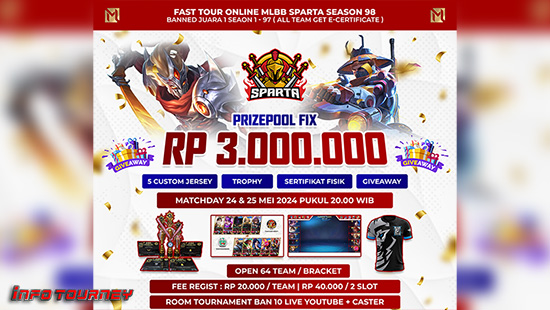 turnamen ml mlbb mole mobile legends mei 2024 sparta organizer season 98 logo