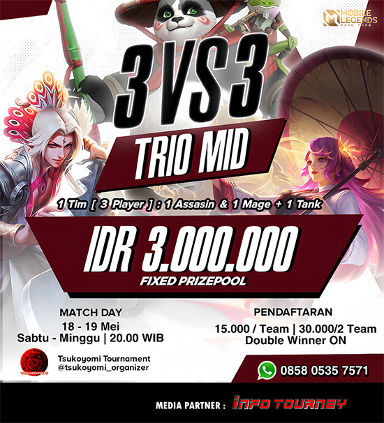 turnamen ml mlbb mole mobile legends mei 2024 tsukoyomi 3vs mid poster