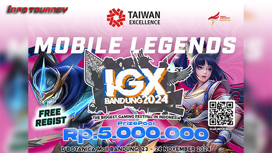 turnamen ml mlbb mole mobile legends november 2024 igx bandung 2024 logo