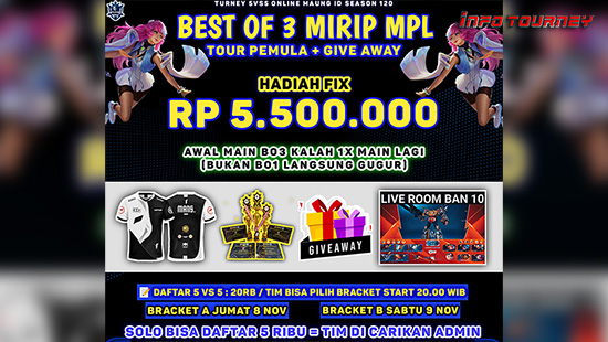 turnamen ml mlbb mole mobile legends november 2024 maung id cup season 120 week 2 logo