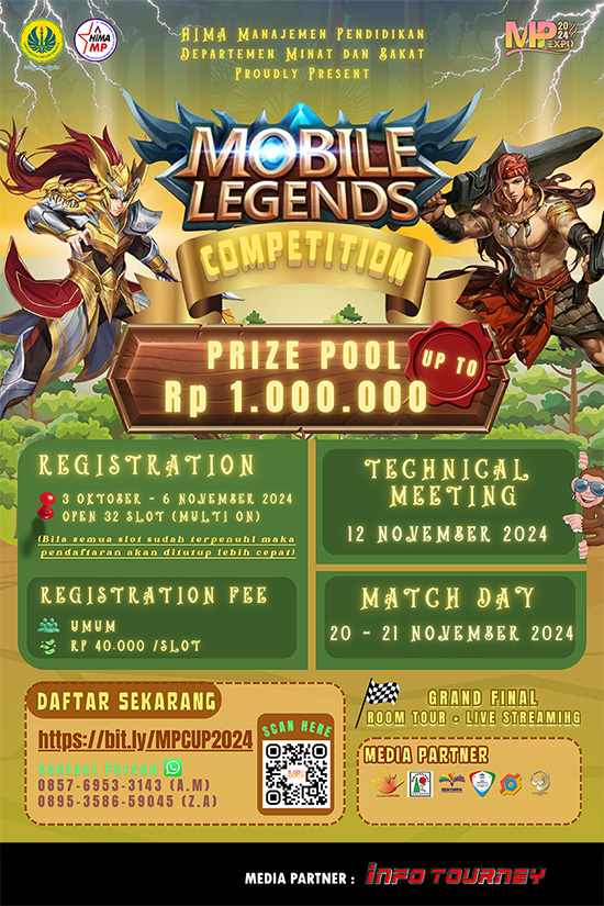 turnamen ml mlbb mole mobile legends november 2024 mp cup 2024 poster