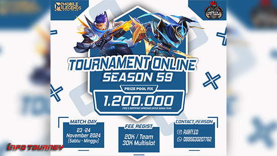turnamen ml mlbb mole mobile legends november 2024 rawy season 59 logo