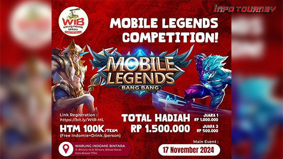 turnamen ml mlbb mole mobile legends november 2024 wib cup 2024 logo