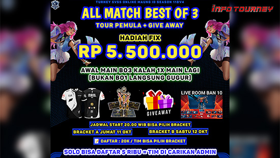 turnamen ml mlbb mole mobile legends oktober 2024 maung id cup season 118 week 4 logo