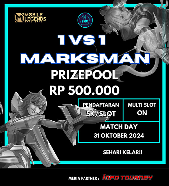 turnamen ml mlbb mole mobile legends oktober 2024 play to win 1vs1 season 2 poster