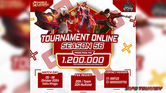 turnamen ml mlbb mole mobile legends oktober 2024 rawy season 56 logo