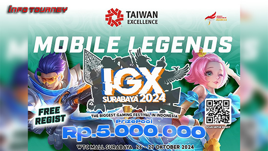 turnamen ml mlbb mole mobile legends oktober 2024 igx surabaya 2024 logo